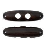 Пуговицы деревянные 40 мм, 24 шт, дерево, №304 т.коричневый, Blitz DRN 0120