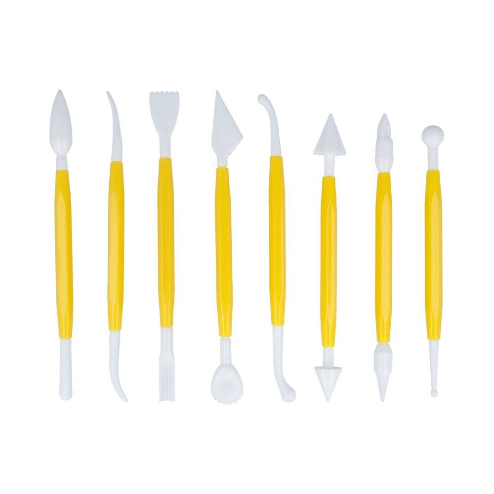 Набор кондитерских инструментов для моделирования SHF-0010, 8 шт, пластиковые, S-Chief SHF-0010