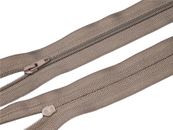 Молния спираль (витая) (цв.SBS) брючная Т4 (4 мм) 1 зам., н/раз., 20 см, автомат, S-323 т.бежевый, 100 шт