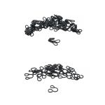 Крючки пришивные 12х7 мм, №1, оксид, 0300-4005