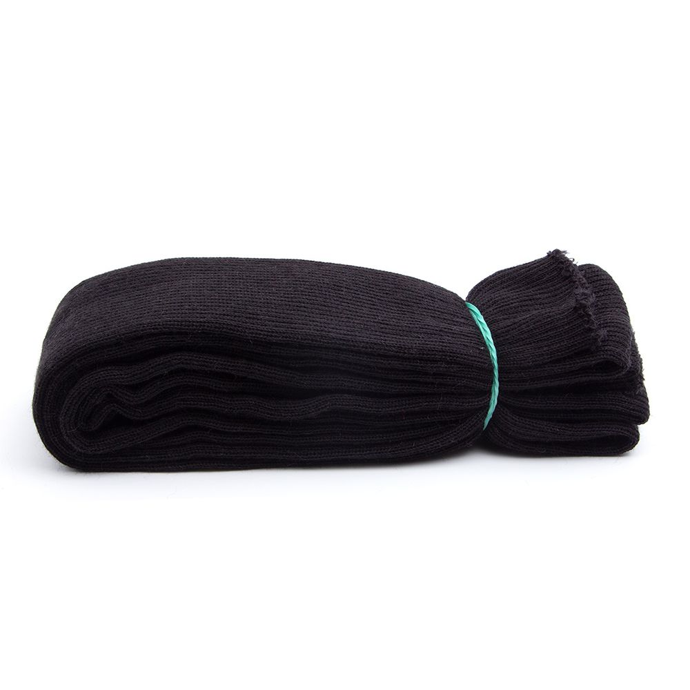 Манжеты трикотажные рукава 6.5 см / 3 метра, тонкие, 2х2, 004 черный