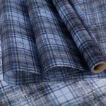 Флористический фетр 35 г/м², 2 м, 08 синий (клетка), Blumentag PNW-35/1