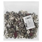 Кнопка Альфа (S-образная) ⌀15 мм, 72±5 шт, soft-touch металл, бордовый soft-touch, Micron