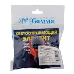 Световозвращатель-браслет самофиксирующийся 30 мм, 1 шт, 100% ПВХ, 01 я.оранжевый, Gamma FLK-23