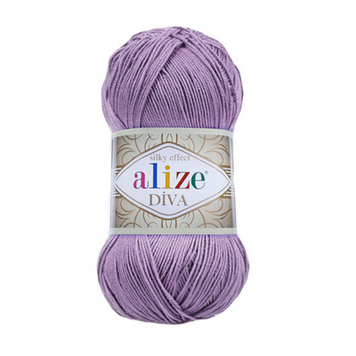 Пряжа Alize (Ализе) Diva / уп.5 мот. по 100 г, 350м, 622 фиолетовый A