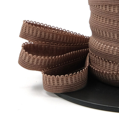 Резинка бельевая (ажурная) 10.0 мм / 50 метров, шиншилла, 0310/49