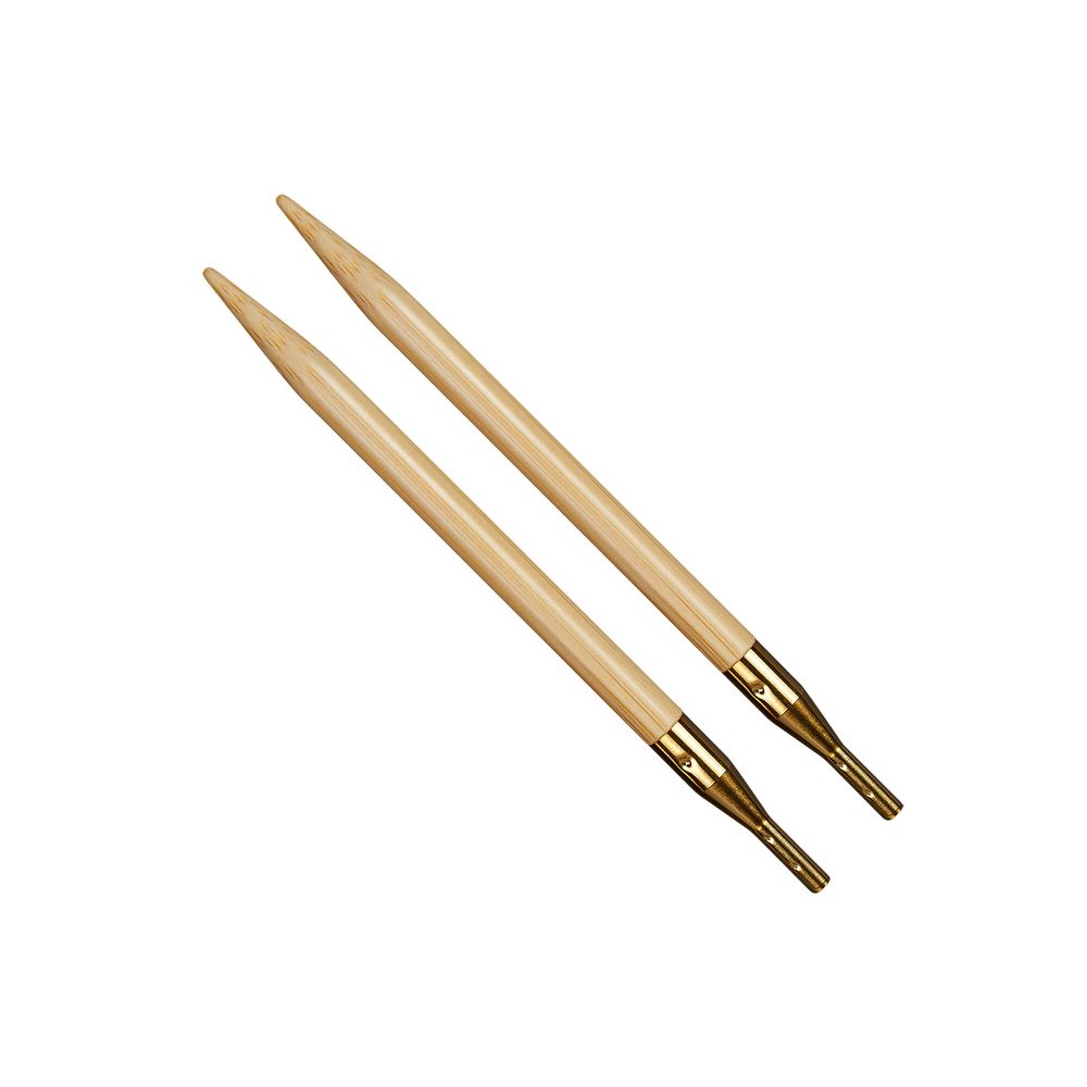 Спицы съемные Addi Click Bamboo, большие ⌀10 мм, 13 см, 2 шт