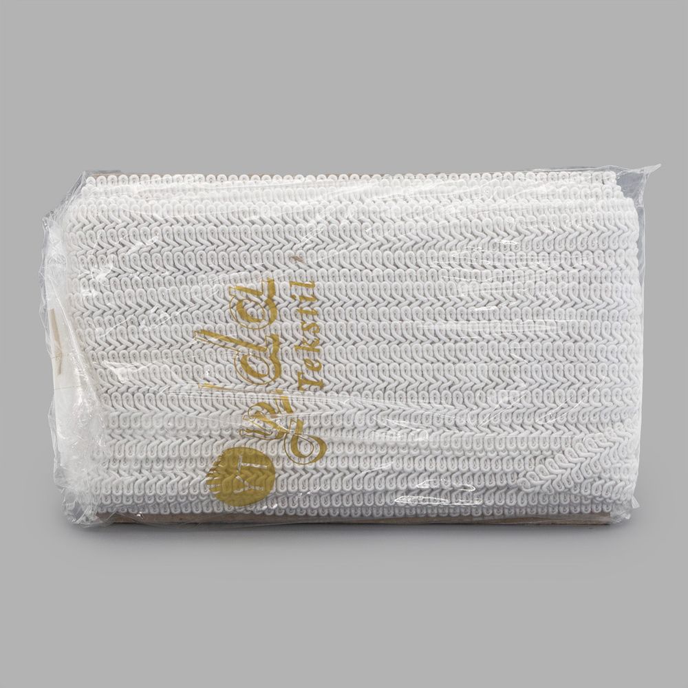 Тесьма отделочная Шанель 13 мм, 25 м, SR001 белый