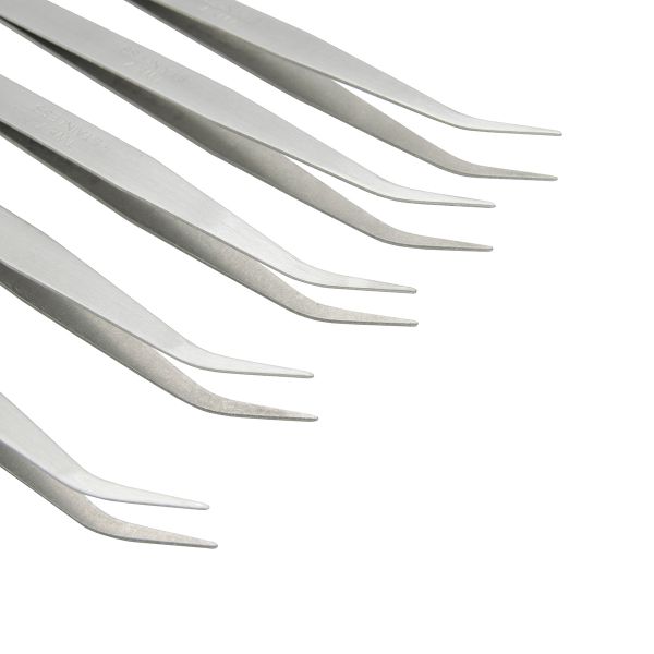 Пинцет с загнутыми концами TZ-01 К, 5 шт