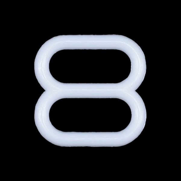 Рамки-регуляторы для бюстгальтера пластик 8.0 мм, белый, 100 шт, 503534