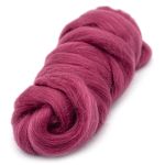 Шерсть для валяния Камтекс Лента для валяния п/тонкая 1х50 г, (25-28 мкр), 2.1 м, 088 брусника, 614644-15