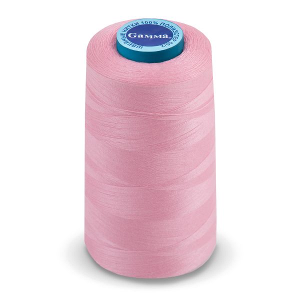 Нитки универсальные Gamma 50/2, 4570 м (5000 ярд) / 1 кат., 156 розовый