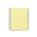 Записная книжка с пластиковой обложкой, тиснение серебряной фольгой, 500 мкр, на гребне, A6 80 л., 4 шт, клетка, Ваниль 01048, Светоч 80ЗК33