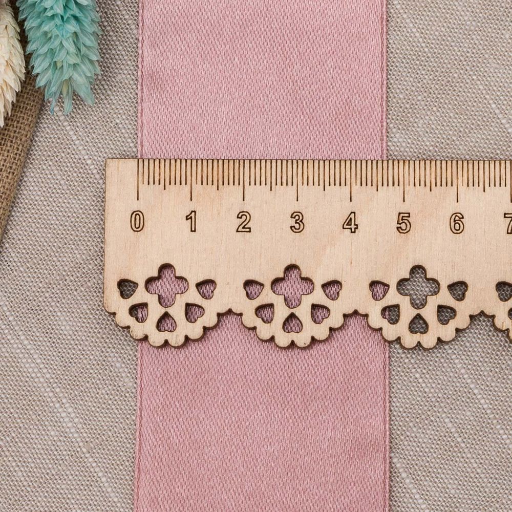 Лента атласная 1-сторонняя 50.0 мм / 22.86±1 метров, аналог 7730446, 138 старая роза, DDZ2401, Globus