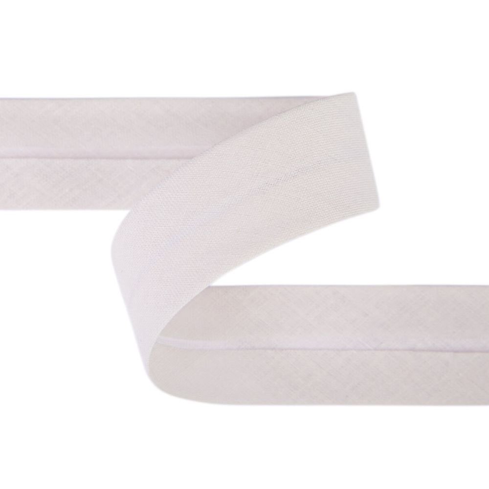 Косая бейка хлопковая 30 мм / 5 шт по 5.4 метра, №183 молочный, Gamma GK-30C