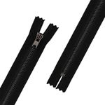 Молния металл Т3 (3 мм) 1 зам., н/раз., 18 см, черн.никель, 002 черный, ZIP 3B Gamma, 10 шт