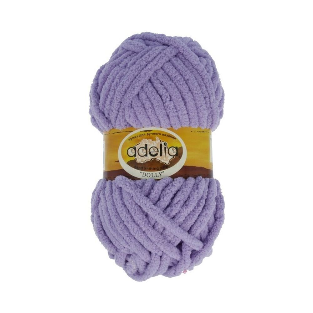 Пряжа Adelia Dolly / уп.5 мот. по 100г, 40м, 10 св.сиреневый