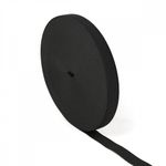 Резинка вязаная 25.0 мм / 40 метров, стандартная 3.9-4.3 г/п.м., черный