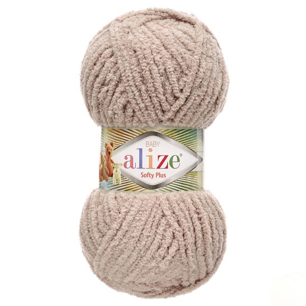 Пряжа Alize (Ализе) Softy Plus / уп.5 мот. по 100 г, 120м, 72 светло-бежевый