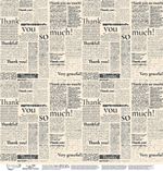 Бумага для скрапбукинга Вокруг меня. Газеты 190 г/м², 30.5х30.5 см, 10 шт, 5, Mr.Painter PSR 2606