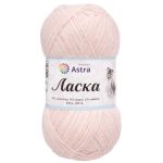 Пряжа Astra Premium (Астра Премиум) Ласка / уп.3 мот. по 100 г, 370 м, 029 молочный