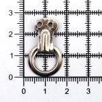 Кольцо ковровое ⌀15 мм, h25 мм, с подвеской (С39 никель), С-21, с-39, 100 шт