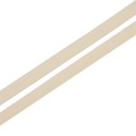 Косая бейка трикотажная 20 мм / 100 метров, C571 молочный