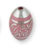 Бусины акрил 20х13 мм, 3 шт, №02 розовый, Zlatka BLM-03