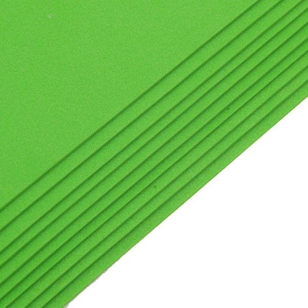 Фоамиран EVA-1010, 10 шт, 20х30 см, 1 мм., Astra&Craft (ZK-020/BK043 зеленый)