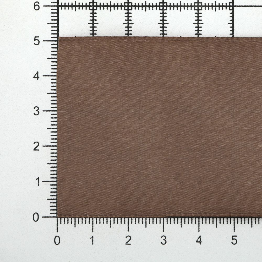 Лента атласная 1-сторонняя 50.0 мм / 22.86±1 метров, 075 серо-коричневый, Globus