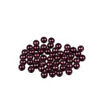 Бусины пластик ⌀8 мм, 50±2 шт, №11 т.бордовый, Zlatka PB-2