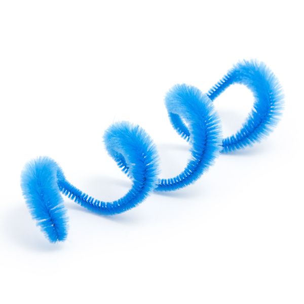 Проволока синельная объемная Цветок 12 мм / 300мм, 15 шт, Astra&Craft (B-046 голубой)