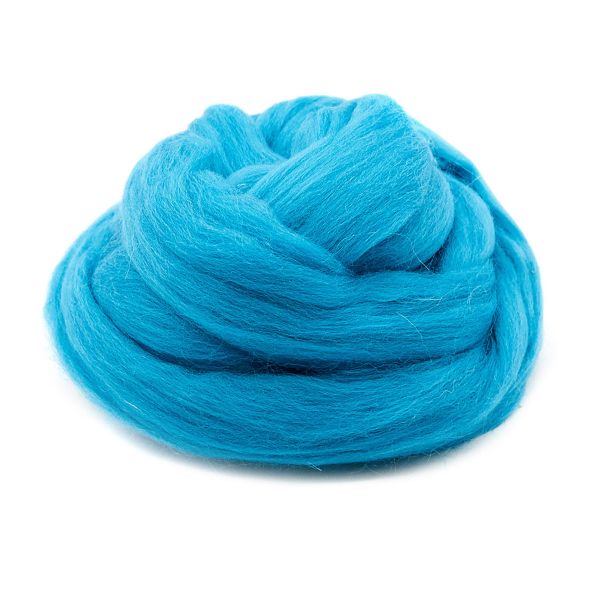 Шерсть для валяния Троицкая п/тонкая 1х100 г (до 29 мкр), 335 изумруд