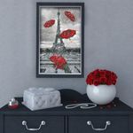 Алмазная (кристальная) мозаика Фрея, Париж, Летящие зонтики, 32х52 см