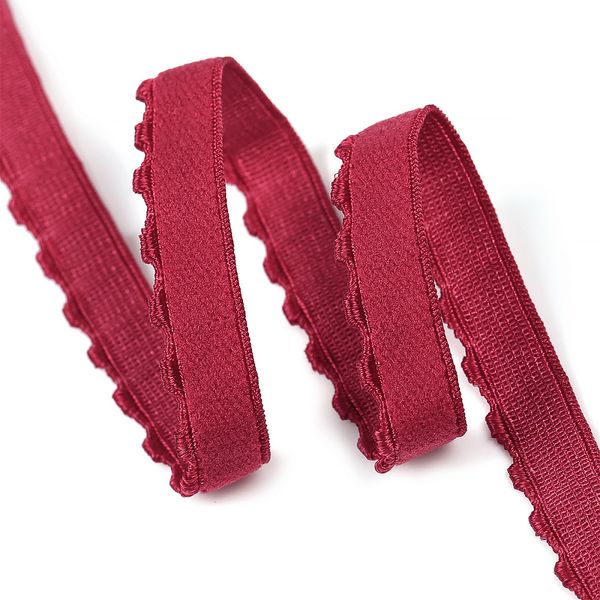 Резинка бельевая (отделочная) 10.0 мм / 10 метров, ЕТ-1, S059 т.красный