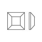 Стразы неклеевые стекло 3х3 мм, 144 шт, белый (crystal), Preciosa 438-23-210