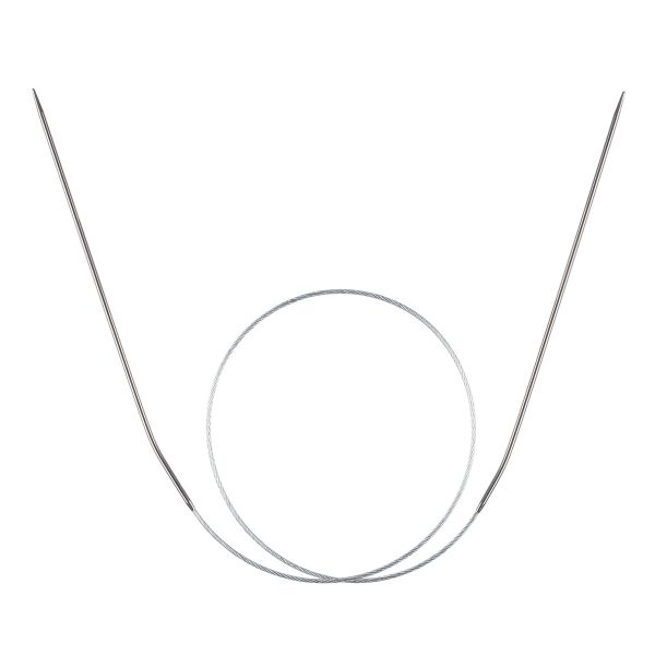 Спицы круговые металл ⌀1.6 мм, 50 см, 1 шт, с металлической леской, Gamma MKJ-R