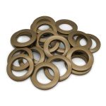 Люверсы шторные ⌀35 мм, с многоуровневым замком цвет № 37 матовая латунь, 10 шт