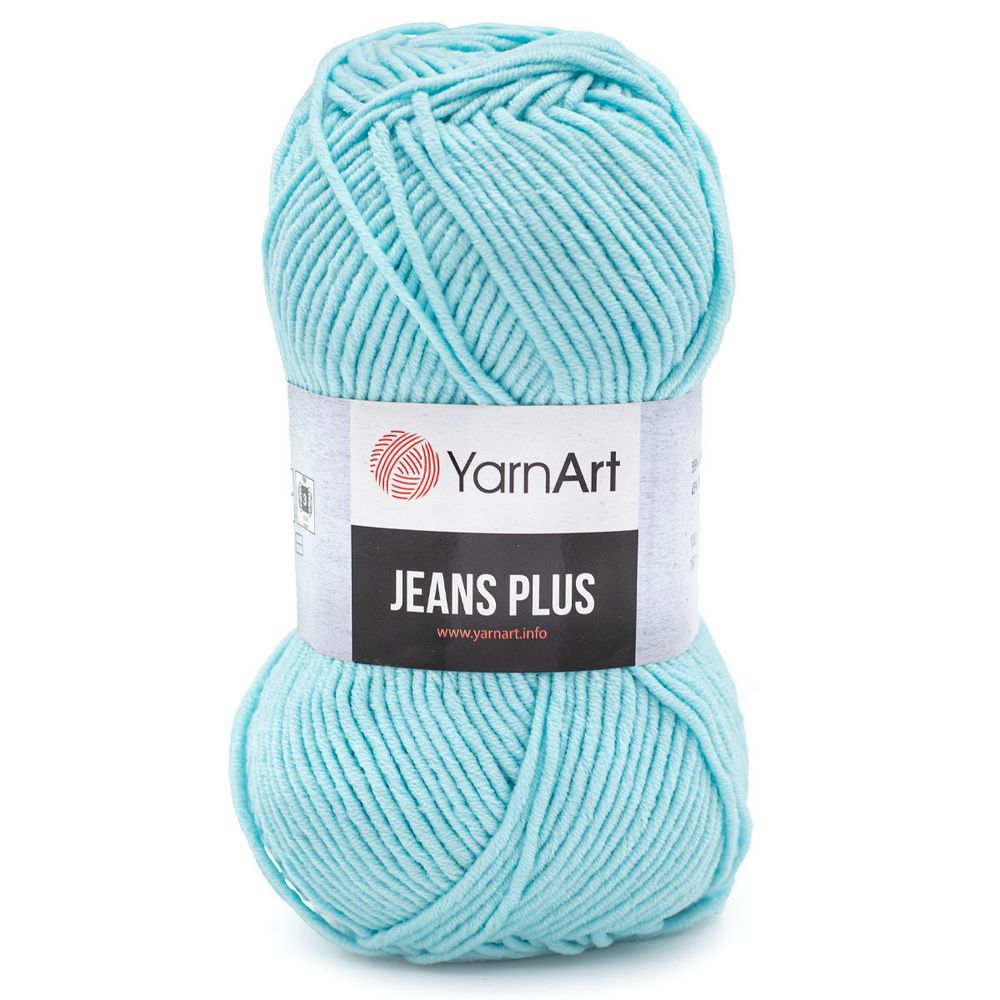 Пряжа YarnArt (ЯрнАрт) Jeans Plus / уп.5 мот. по 100 г, 160м, 76 бирюза