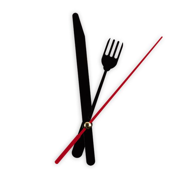 Стрелки для часовых механизмов (часовая/минутная/секундная) ЧМС, 5 шт, 92/131/107 мм, (черный/красный), ЧМС