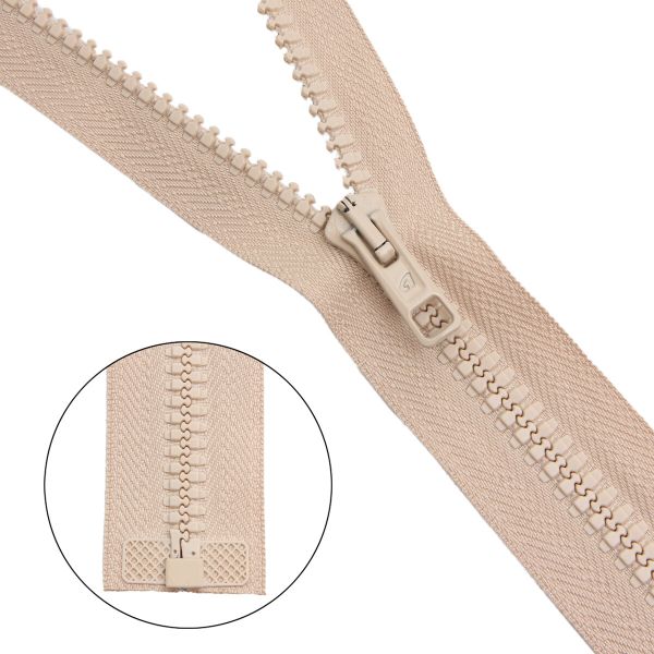 Молния трактор Arta Т6 (6 мм) 1 зам., разъем., 50 см, цв. 105 св.бежевый, уп.5 шт