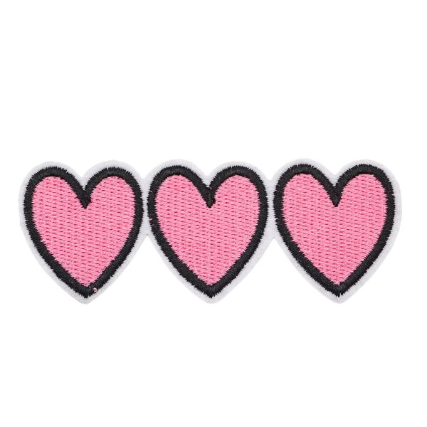 Термоаппликация Три сердечка, 3,5х9,4см, Hobby&Pro