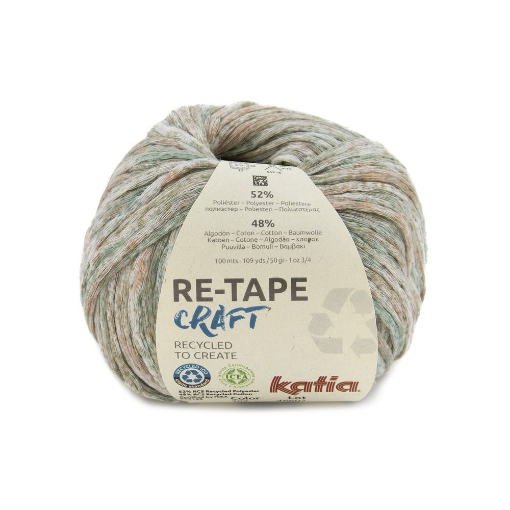 Пряжа Katia (Катя) Re-Tape Craft / уп.10 мот. по 50 г, 100 м, 1 /TOS/