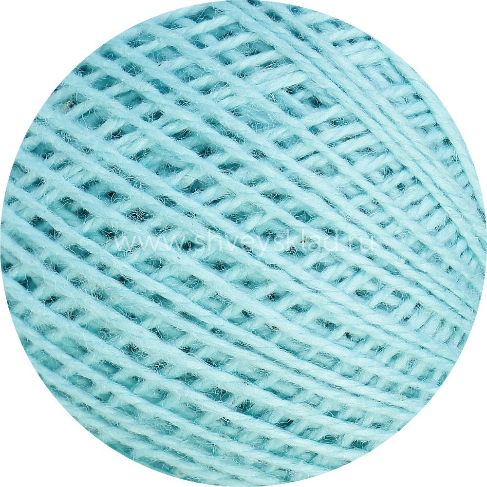 Пряжа ПНК им.Кирова Флокс / уп.20 мот. по 25 г, 150м, 2002 светлая бирюза