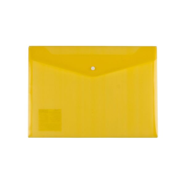 Папка-конверт с кнопкой Classic Lite А4, 120 мкр, диагональ, 20 шт, желтый 2205314, Expert Complete