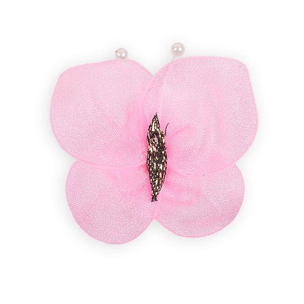Бабочки пришивные 4.5х3.5 см, капрон, 9 шт, №02 розовый, Blitz 24