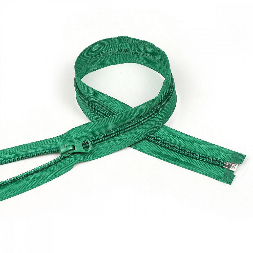 Молния спираль (витая) Т5 (5 мм) 1 зам., разъем., 55 см, цв.F258 зеленый уп.50 шт Молния спираль (витая) Т5 (5 мм) 1 зам., разъем., 55 см, цв.F258 зеленый уп.50 шт