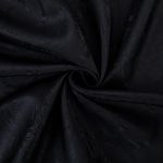 Ткань подкладочная (таффета) с рисунком 96 г/м², 100х145 см, 110 черный (растительный орнамент), Gamma JTR