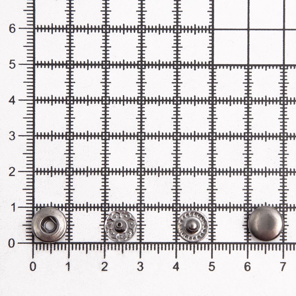 Кнопка Альфа (S-образная) ⌀10.0 мм, ≈1440 шт, МЕТАЛЛ, черн. никель, ВТ-2, NEW STAR