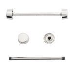 Шпилька для сумки металл L-40мм/10мм с таблеткой ⌀10мм, никель ГР, 66781, 10 шт